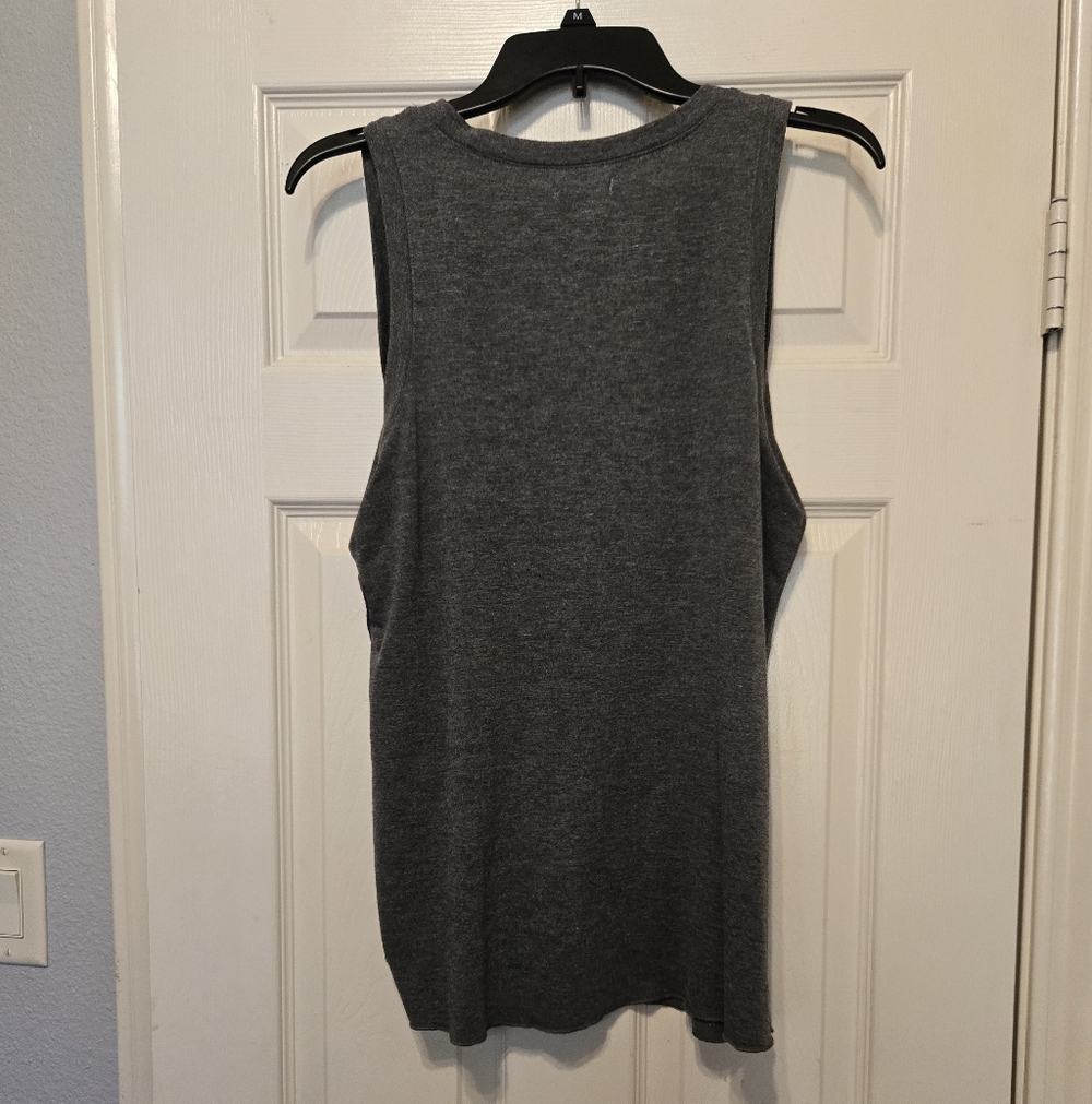 Maurices Dark Gray Sleeveless Tank with Side Grommets - Picture 4 of 4
